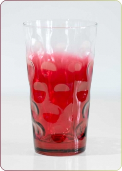 Farbige Dubbeglser - "Dubbeglas Rot Dreiviertel" 6 farbige Schoppenglser - 0,5 Liter