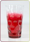 Farbige Dubbeglser - "Dubbeglas Rot Dreiviertel" 6 farbige Schoppenglser - 0,5 Liter