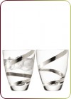 LSA - MALIKA, "Whiskyglas 350ml - platin MG33" 2 Whiskyglser (G651-15-979)
