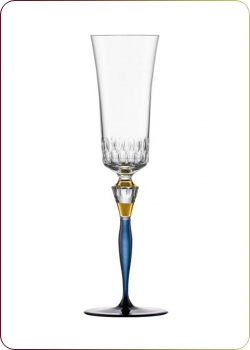 Eisch - Champagner Exklusiv, "Blau 596/72" 1 Sektglas in Geschenkrhre (47759672)